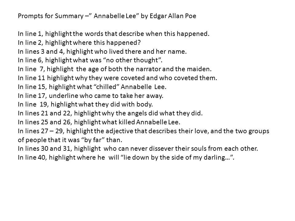 Edgar allan poe essay prompts